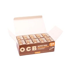 OCB Activ Tips Slim Unbleached Aktivkohlefilter 7mm 50er Schachtel
