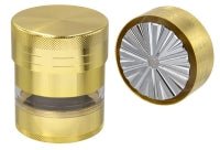 Grinder Pollinator 4 part,spiral+windwo gold - Only Bubatz