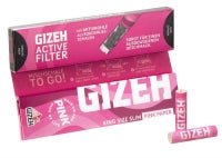 Pink King Size Slim Papiers+Aktivekohlefilter 16er Box - Only Bubatz