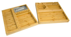 RAW Bamboo Triple Flip Rolling Tray - Only Bubatz