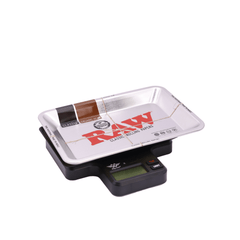 RAW MyWeigh Tray Scale 1000g Digitalwaage mit Drehtablett Einteilung 0,1g 0,01g - Only Bubatz