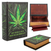 Stash Book Holzbox ca. 18x13x5cm Drink & Drive - Only Bubatz