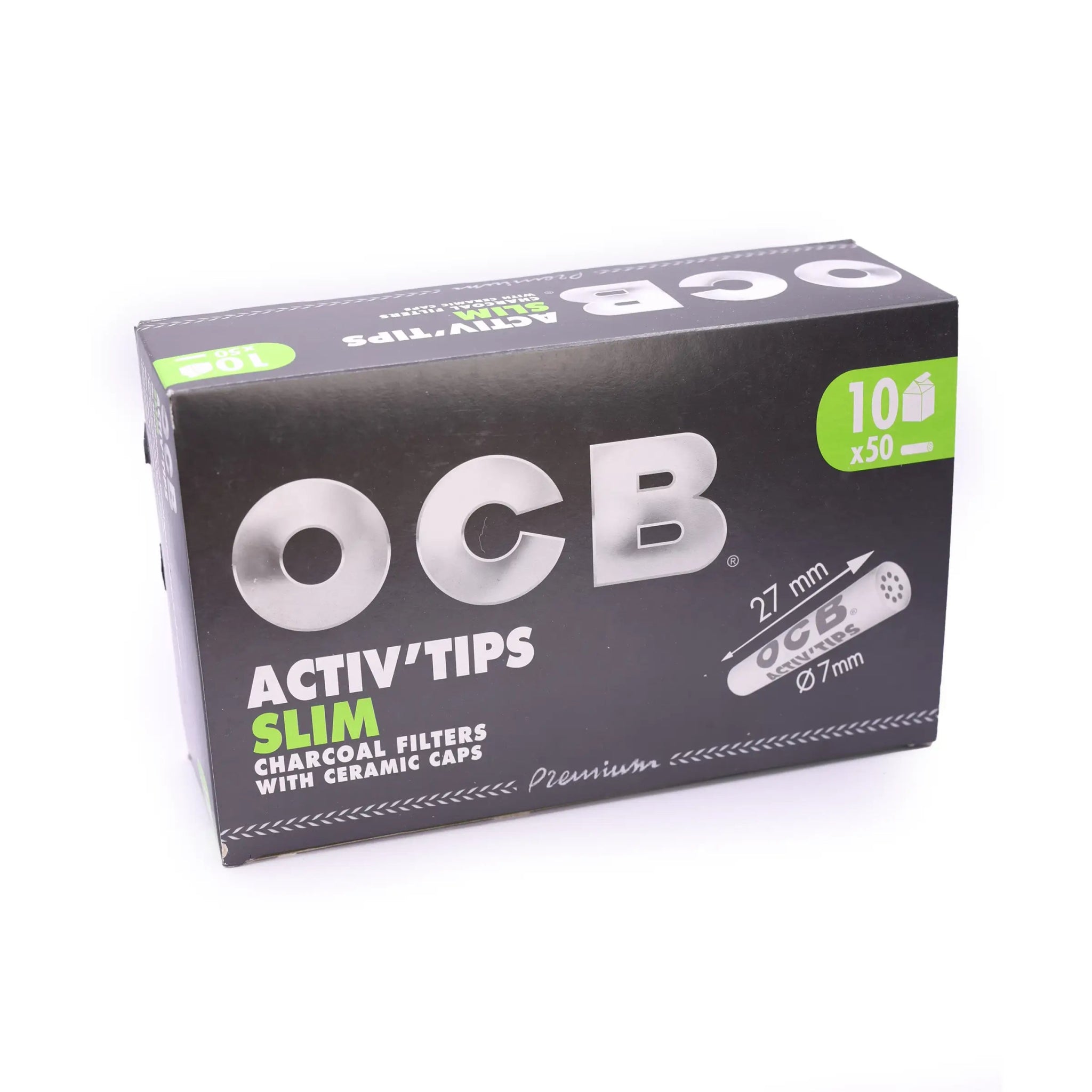 Activ Tips Slim Aktivkohlefilter 7mm 50er Schachtel - Only Bubatz