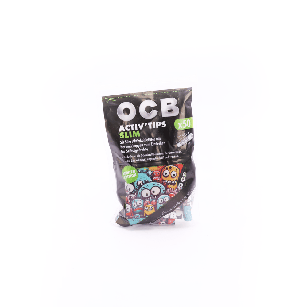 Activ Tips Slim Aktivkohlefilter 7mm Limited Edition 50er Beutel - Only Bubatz