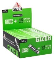 Black King Size Slim Papiers+Aktivekohlefilter 16er Box - Only Bubatz