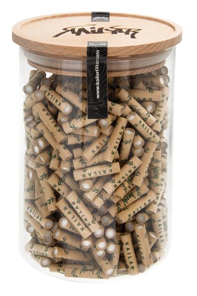 Cellulose Aktivkohle - Filter Slim 5,9mm 500er Glas braun ungebleicht - Only Bubatz