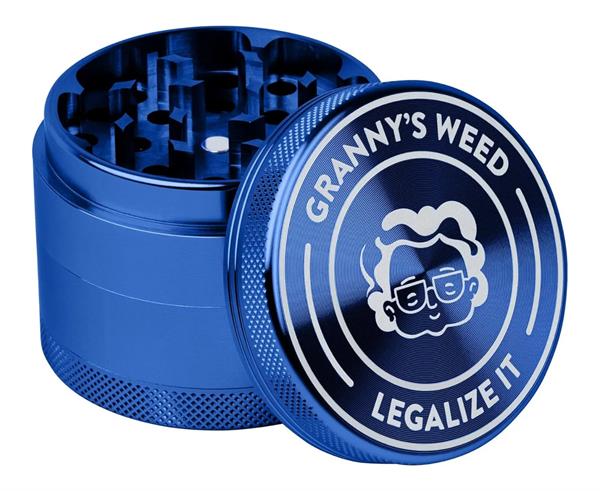 Granny´s Weed CNC Aluminium Grinder/Pollinator, ø 60mm - Only Bubatz
