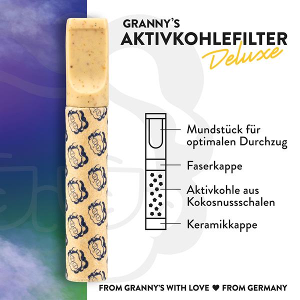 Granny´s Weed Deluxe Aktivkohlefilter ø 6mm - Only Bubatz