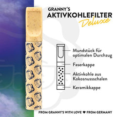 Granny´s Weed Deluxe Aktivkohlefilter ø 6mm - Only Bubatz