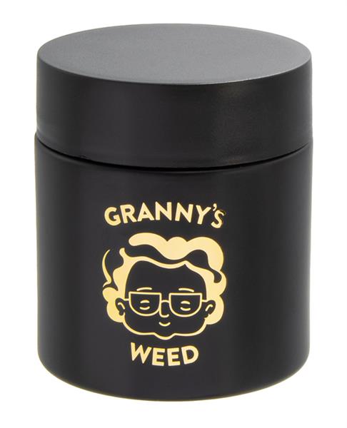 Granny´s Weed Granny's Weed Premium Stash Jar (schwarz) - Only Bubatz