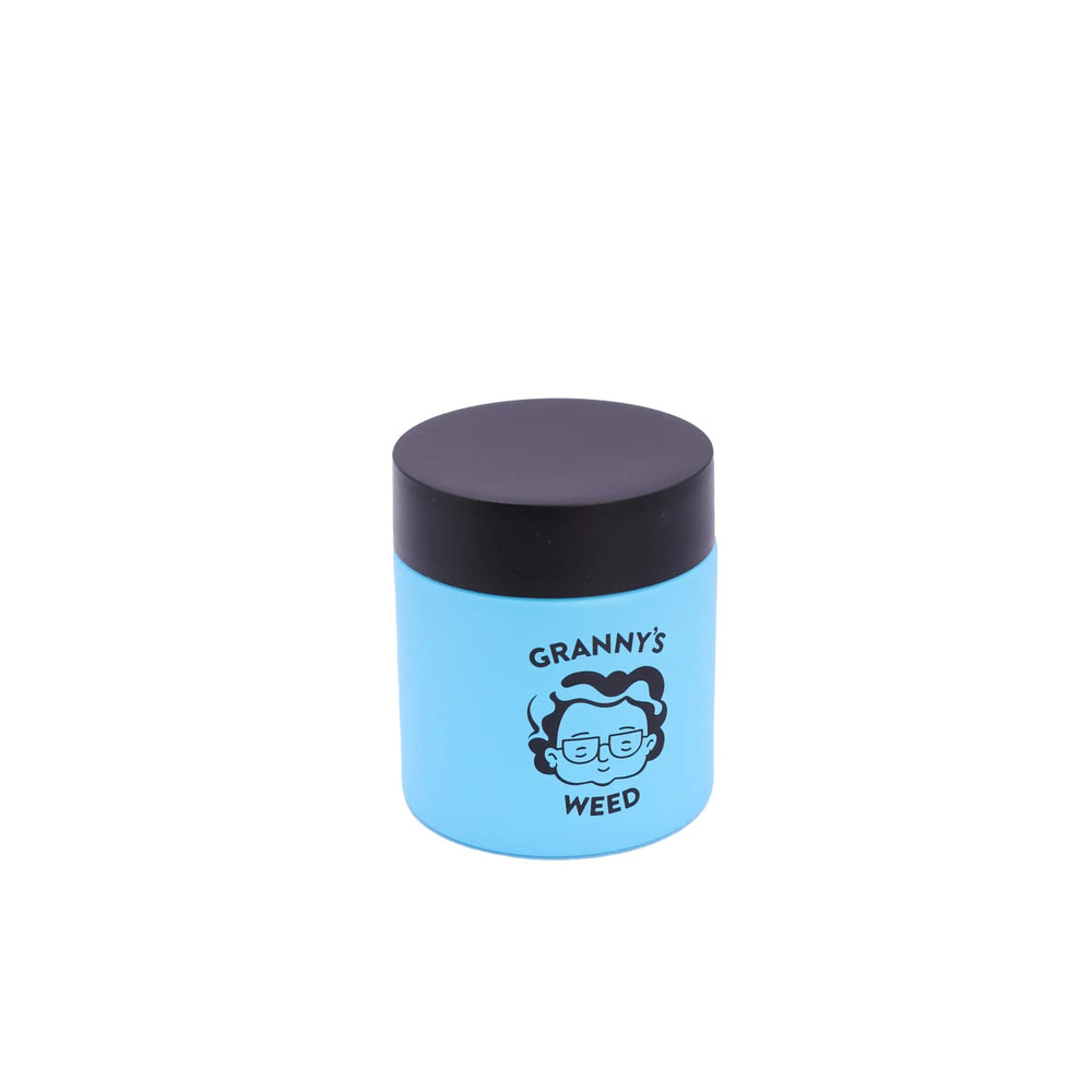 Granny's Weed Premium Stash Jar (hellblau) - Only Bubatz