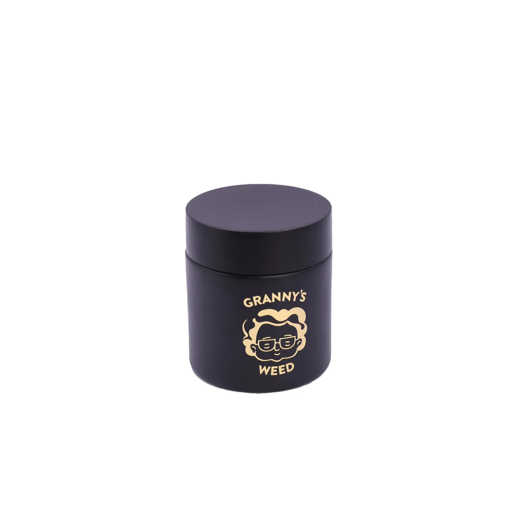 Granny's Weed Premium Stash Jar (schwarz) - Only Bubatz