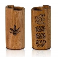 Hülle für Feuerzeug mit Gravur ca2,4x3x6,5cm Weed + Leaf - Only Bubatz