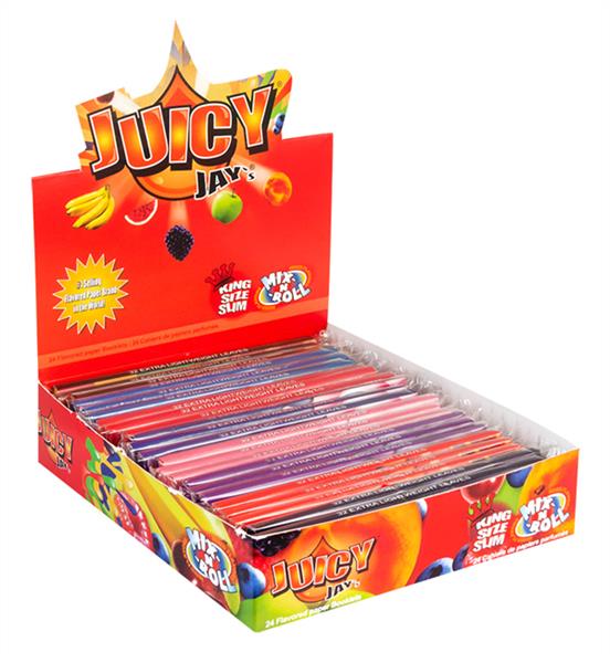 Juicy Jays King Size Slim aromat. Papier, Mix`n`Roll - Only Bubatz