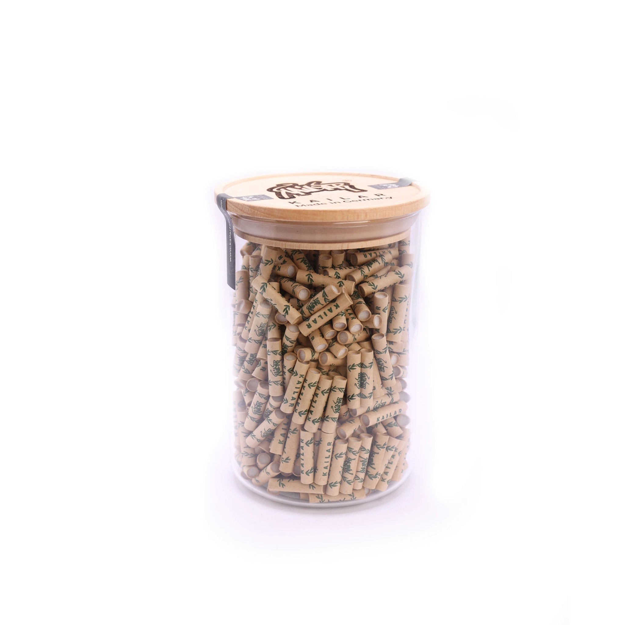 Kailar Aktivkohle - Filter Slim (500er Glas, braun) - Only Bubatz