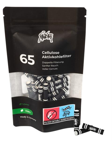 Kailar Cellulose Aktivkohle - Filter Slim (65er) - Only Bubatz