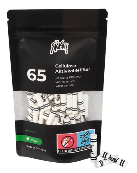 Kailar Cellulose Aktivkohle - Filter Slim (weiß) - Only Bubatz