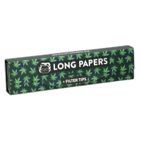 Long King Size EXTRA SLIM Zigarettenpapier & Filtertips 24er Box 36 Blatt + 36 Tips - Only Bubatz