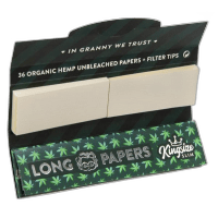Long King Size EXTRA SLIM Zigarettenpapier & Filtertips 24er Box 36 Blatt + 36 Tips - Only Bubatz