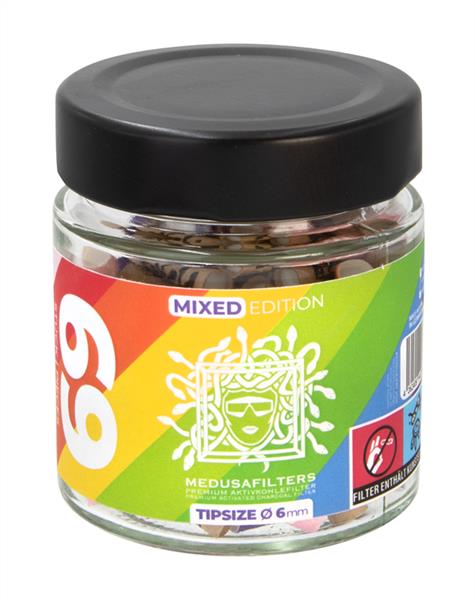 Medusa Aktiv - Cellulose - Filter MIXED 69er Glas - Only Bubatz