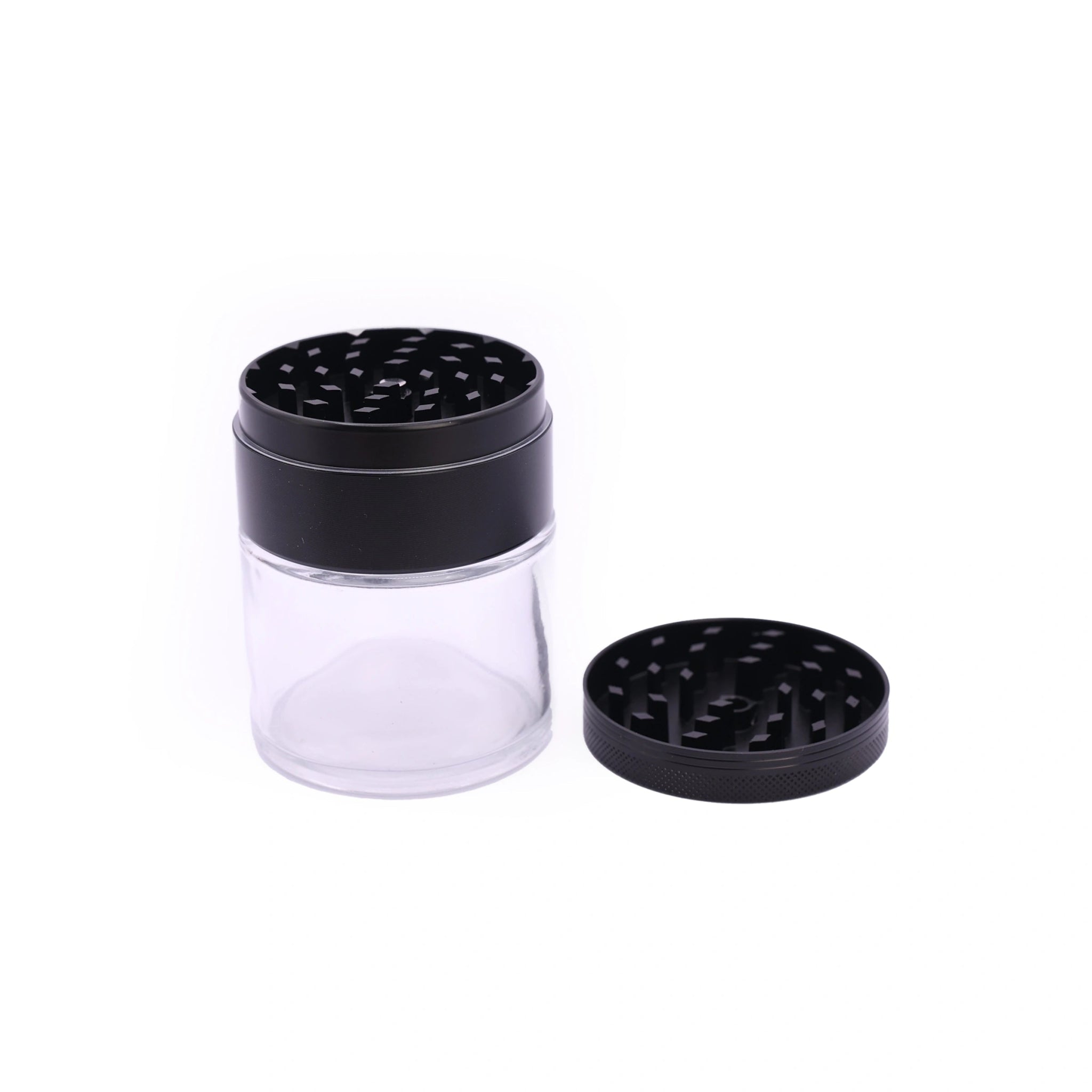 Metall Mühle Grinder Aufbewarungsglas 60mm Hemp - Only Bubatz