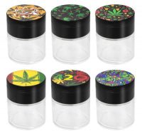 Metall Mühle Grinder Aufbewarungsglas 60mm Hemp - Only Bubatz