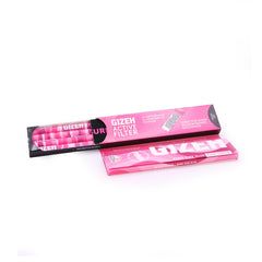 Pink King Size Slim Papiers+Aktivekohlefilter 16er Box - Only Bubatz