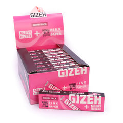 Pink King Size Slim Papiers+Aktivekohlefilter 16er Box - Only Bubatz