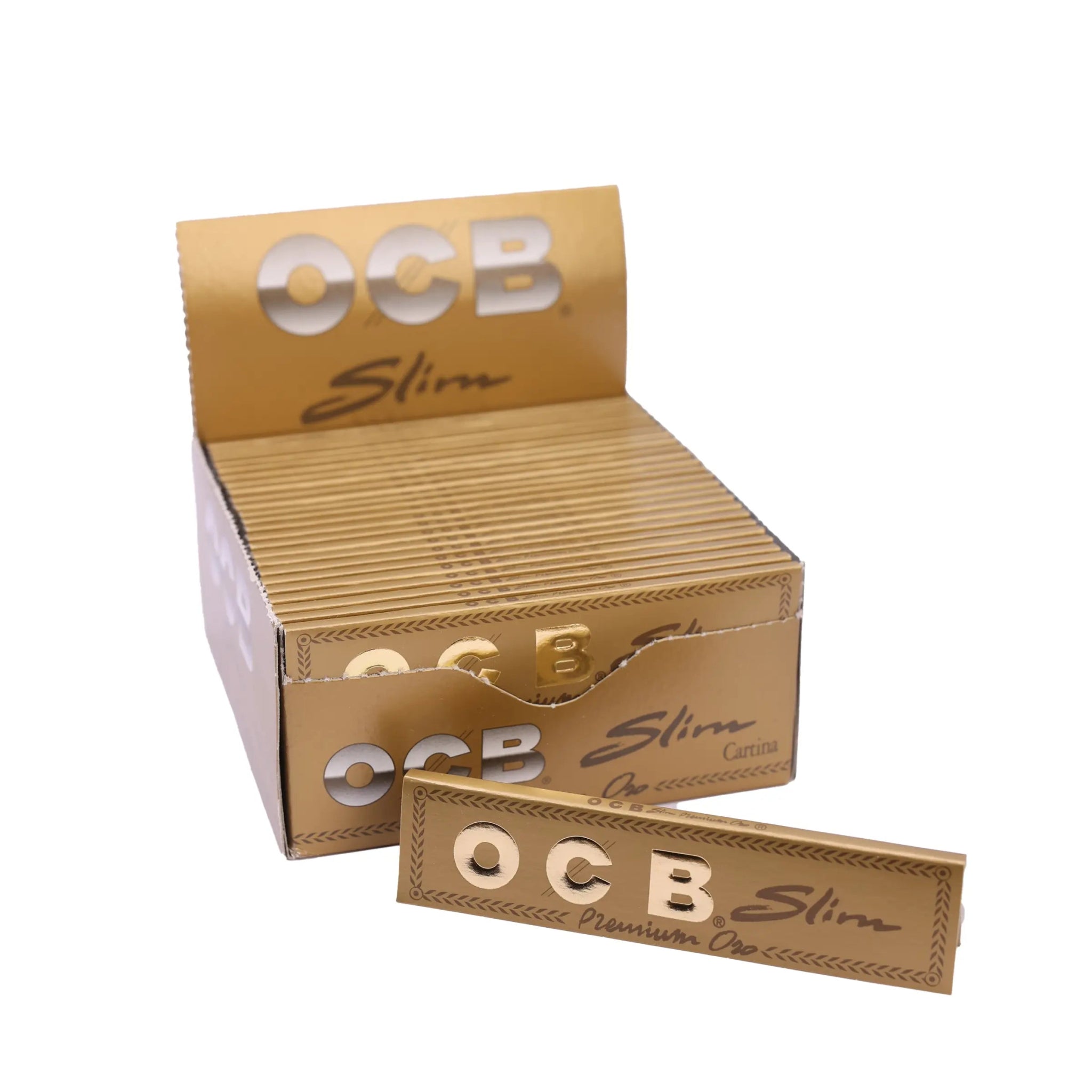 Premium Slim Oro Gold Paper 109x44mm 50er - Only Bubatz