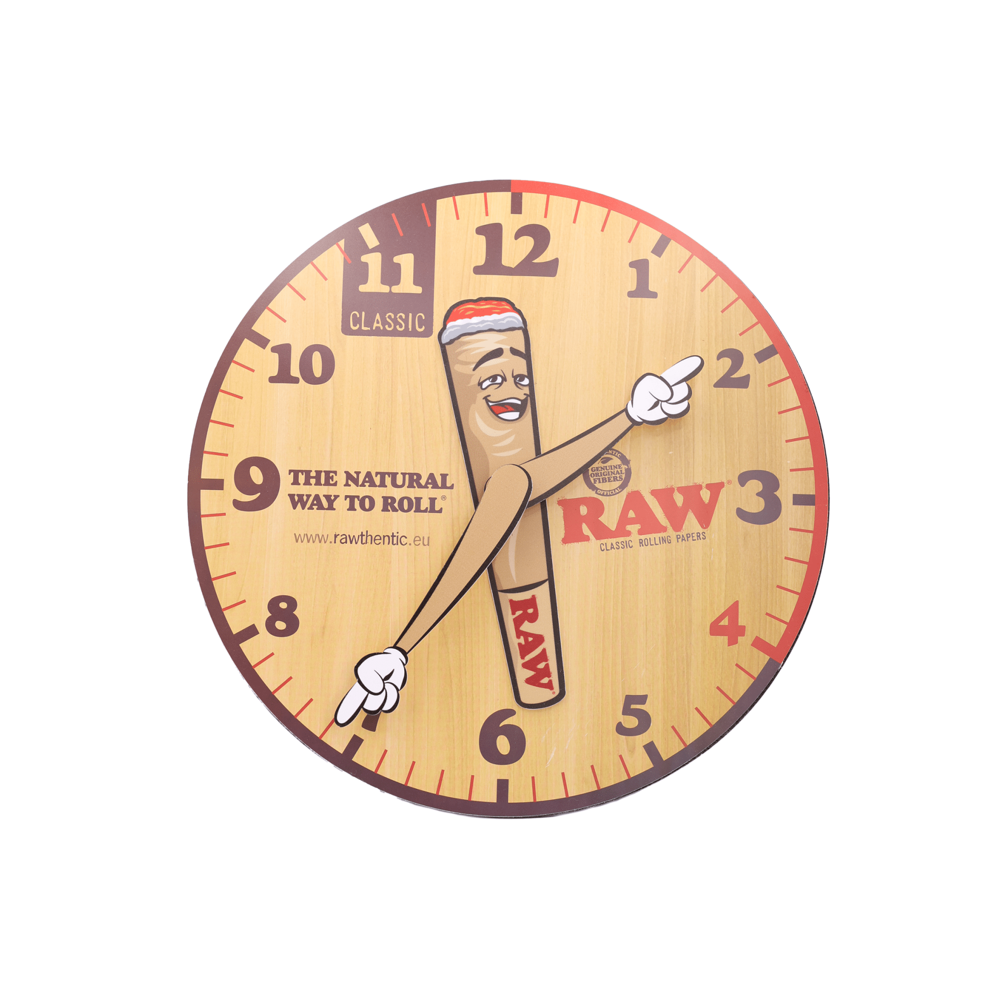 RAW Cone Wanduhr, braun - Only Bubatz