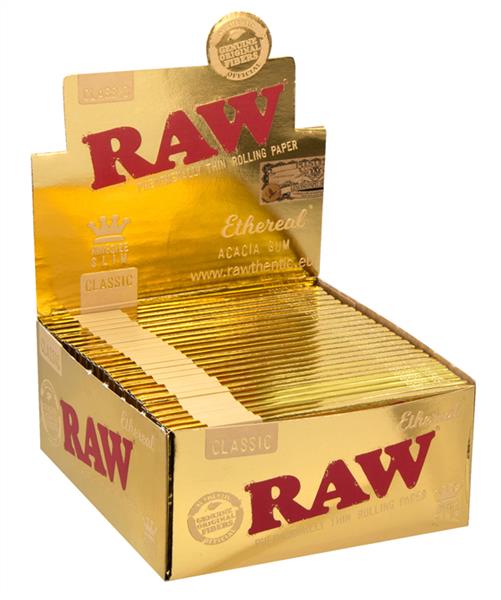 RAW Ethereal (Gold) King Size Slim ungebleicht - Only Bubatz