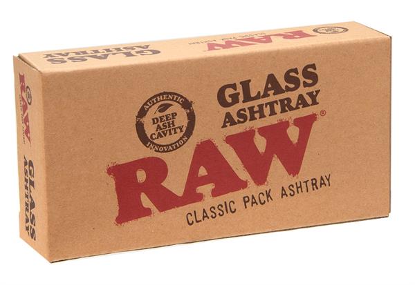 RAW Glas - Aschenbecher rechteckig ca 15,5x7,5x3cm - Only Bubatz