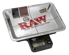 RAW MyWeigh Tray Scale 1000g Digitalwaage mit Drehtablett Einteilung 0,1g 0,01g - Only Bubatz