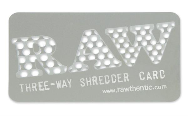 RAW V - Shredder Card - Metall - Grinderkarte - Only Bubatz