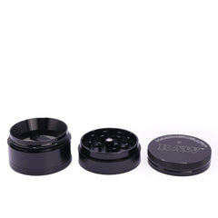 RAW x Hammercraft Aluminium Grinder/Pollinator schwarz - Only Bubatz