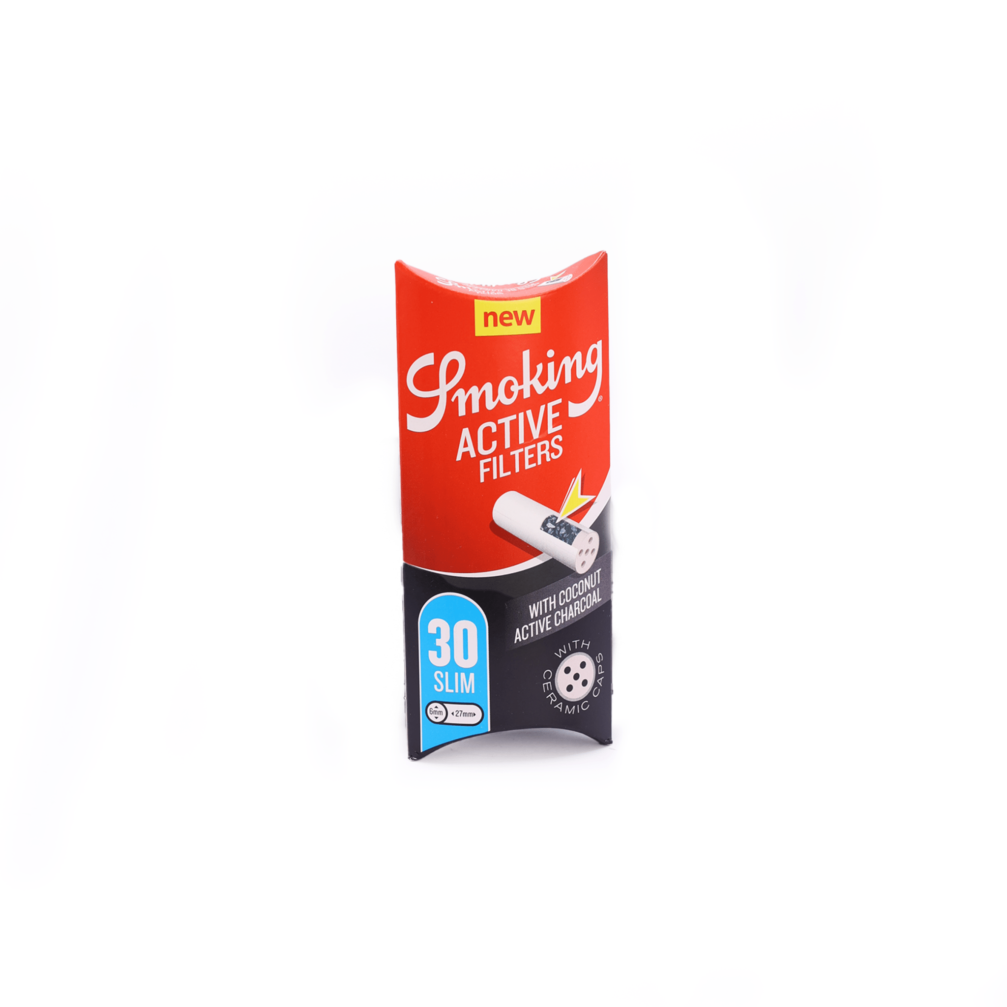 SMOKING Active Filters Aktivkohlefilter Slim ø6mm 30er Kissenschachtel - Only Bubatz