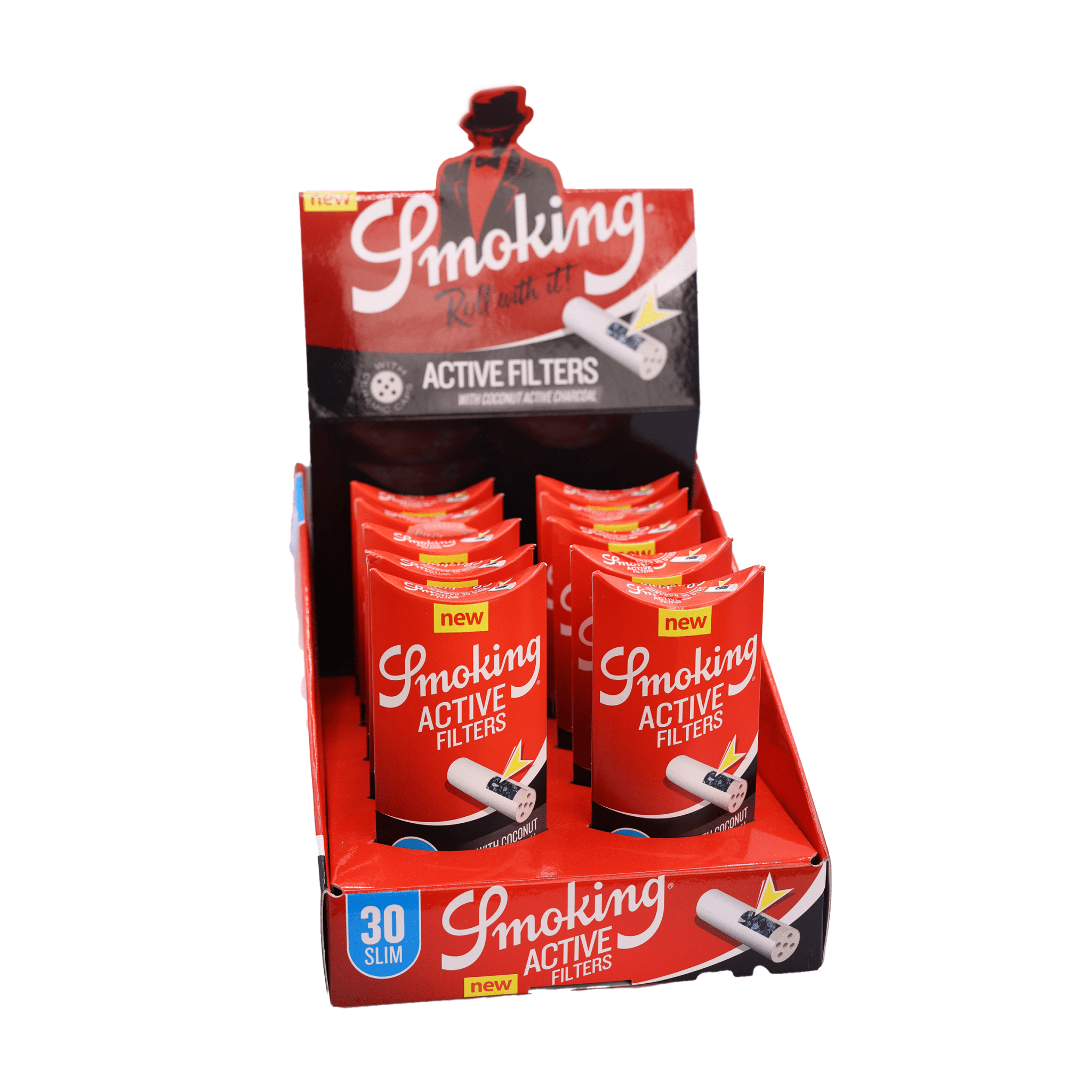 SMOKING Active Filters Aktivkohlefilter Slim ø6mm 30er Kissenschachtel - Only Bubatz