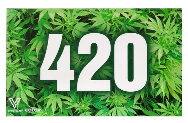V - Syndicate Card - Metall - Grinderkarte 420 LEAVES - Only Bubatz